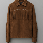 Brown Suede Fringe Jacket